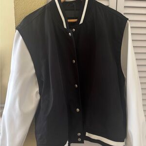 Black and White Varsity Jacket